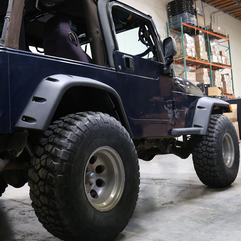 1997-2006 Jeep Wrangler TJ Textured Extended Fender Flares