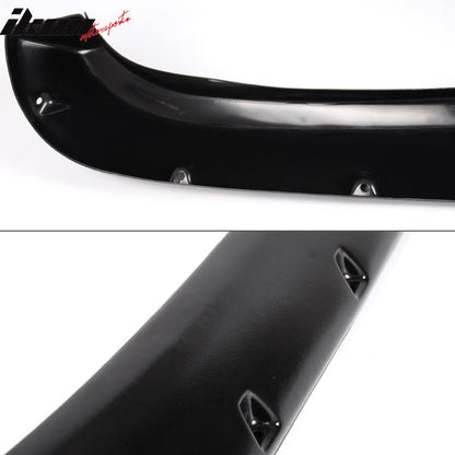 1994-2002 Dodge Ram Pocket Rivet Textured Black Fender Flares ABS 4PC