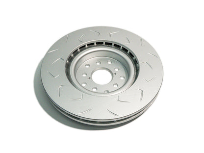 FactionFab Slotted Front Rotor V2 Dual Drilled - Subaru STI 2004-2017