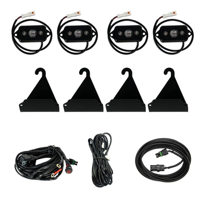Baja Designs 05-24 Toyota Tacoma / 07-24 Toyota Tundra Bed Rail Cargo Light Kit - Red 398062