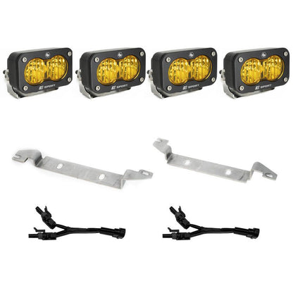 Baja Designs 2022+ Toyota Tundra S2 Sport Fog Pocket Kit - Baja Amber 448081