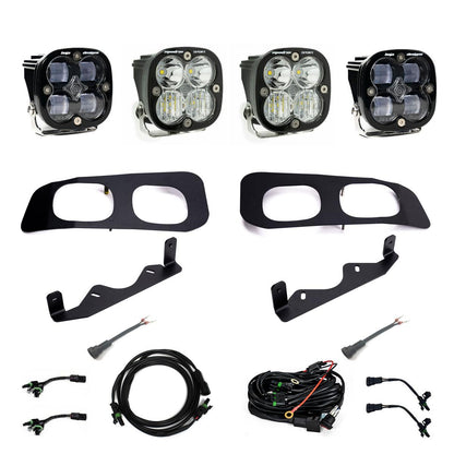 Baja Designs 2023+ Ford F250/F350 Super Duty Squadron SAE/Sport Fog Pocket Kit - Clear Toggle 448225