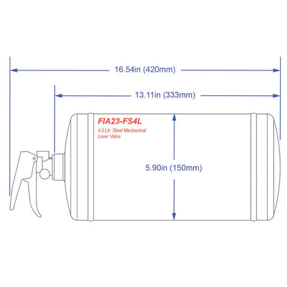 FIA 2023 4.0L ATF FireSense Steel Mechanical SPA Technique Fire Suppression System