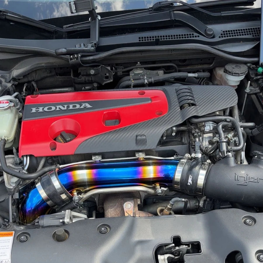 PLM Stainless Steel Turbo Inlet Pipe Kit (Burnt Finish) for 2017-2021 Honda Civic Type R FK8