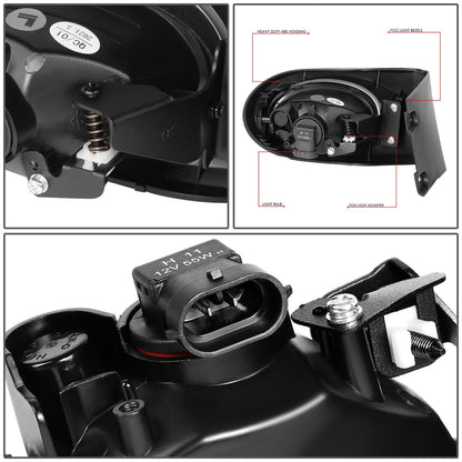 02-04 Acura RSX Smoke Fog Lights w/ Switch H11 Bulb