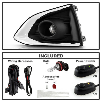 SPYDER 2019 Chevy Cruze OEM Style Fog Lights w/ Switch - Clear (FL-CCRZ2019-C) 9050961