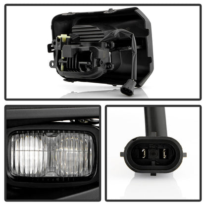 SPYDER 16-23 Toyota Tacoma TRD OEM LED Fog Lights W/Switch - Clear (FL-CL-TTA2016-TRD-C) 9053993