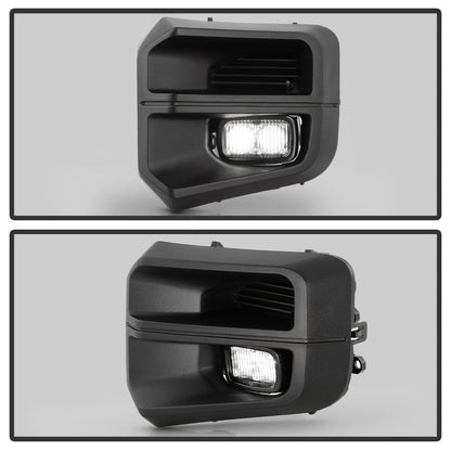 SPYDER 16-23 Toyota Tacoma TRD OEM LED Fog Lights W/Switch - Clear (FL-CL-TTA2016-TRD-C) 9053993