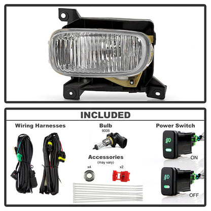 SPYDER 00-06 Toyota Tundra (w/ Steel Bumper Only) OEM Fog Lights w/ Switch- Clear (FL-CL-TTU00-C) 9051388