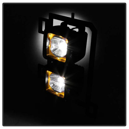 Spyder Dodge Ram 2013-2018 1500 Only Full LED Fog Lights W/Bracket and Universial Switch- Clear 9045424