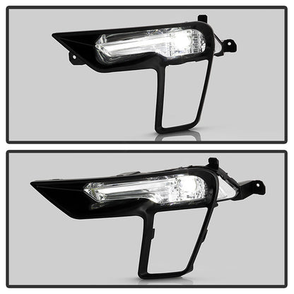 SPYDER 18-19 Ford Explorer OEM Full LED Fog Lights w/Switch - Clear (FL-FEXP18-LED-C) 9051081