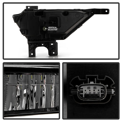 SPYDER 21-23 Ford F150 OEM Style Full LED Fog Lights w/ Switch FL-FF1502021-LED-C 9052255