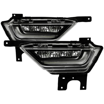 SPYDER 21-23 Ford F150 w/ Turn Signal OEM Style Full LED Fog Lights w/ Switch FL-FF1502021-LED-T-C 9052262