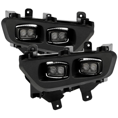 SPYDER 21-24 Ford F150 Raptor OEM Style LED Fog Lights w/ Switch 9054068
