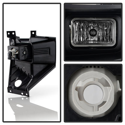 SPYDER 17-19 Ford F250/F350 SD OEM Style LED Left Fog Light w/Switch - Clear (FL-FF25017-L) 9051104