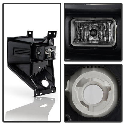 SPYDER 17-19 Ford F250/F350 SD OEM Style LED Right Fog Light w/Switch - Clear (FL-FF25017-L) 9051111
