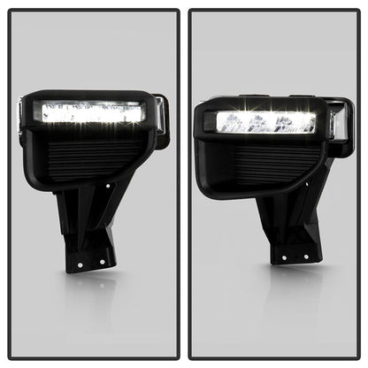 SPYDER 20-22 Ford F250/F350 Super Duty OEM Full LED Fog Lights W/ Switch - Clear 9051135