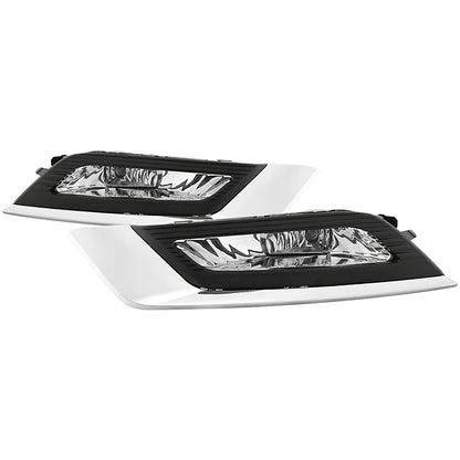 Spyder 17-18 Ford Fusion OEM Fog Lights w/ Switch & Cover - Clear (FL-FFUS17-C) 5085405
