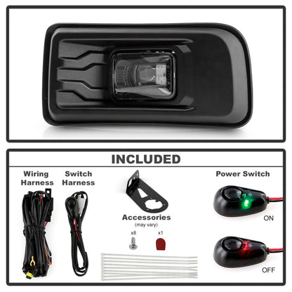 SPYDER Ford Maverick 22-25 OEM Style Full Led Fog Lights W/ Switch- Set 9055485