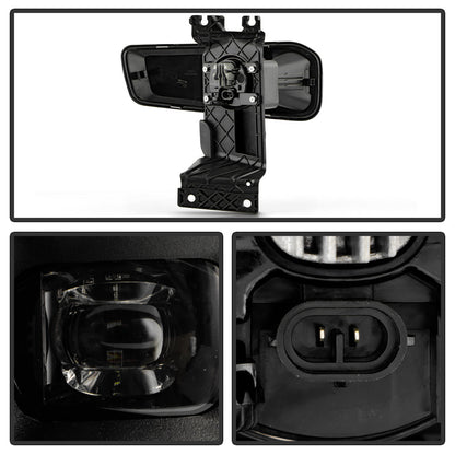 SPYDER 23-25 Ford F250/F350/F450/F550 SD OEM LED Fog Lights w/Switch - Clear (FL-FS2023-C) 9054105