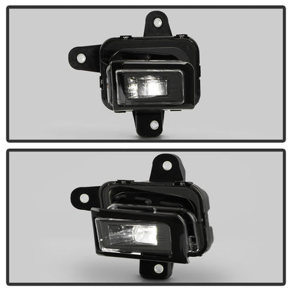 SPYDER 23-25 GMC Sierra 1500 OEM Style LED Fog Light w/ Switch - Clear (FL-GS2023-LED-C) 9054167