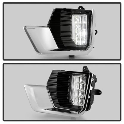 SPYDER 21-23 GMC Yukon (Excl AT4) OEM Full LED Fog Lights w/Switch - Clear (FL-GY21-LED-C) 9055508