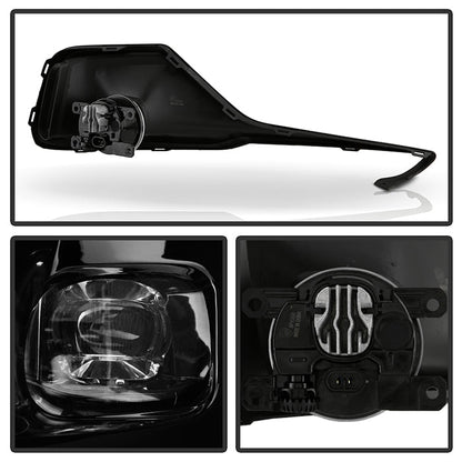 SPYDER 21-22 Honda Accord OEM Full LED Fog Lights w/Switch - Clear (FL-HA2021-LED-C) 9051197