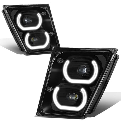 04-18 Volvo VN VNL Halo DRL Fog Lights - Black