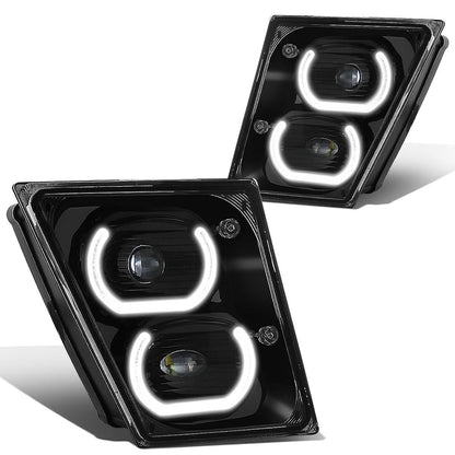 04-18 Volvo VN VNL Halo DRL Fog Lights - Black