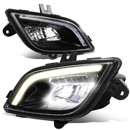 2018-2022 Freightliner Cascadia 3D Full LED Fog Lights Black