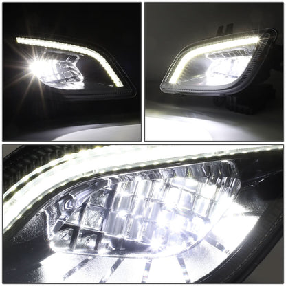2018-2022 Freightliner Cascadia 3D Full LED Fog Lights Black