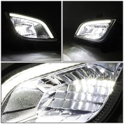2018-2022 Freightliner Cascadia 3D Full LED Chrome Fog Lights