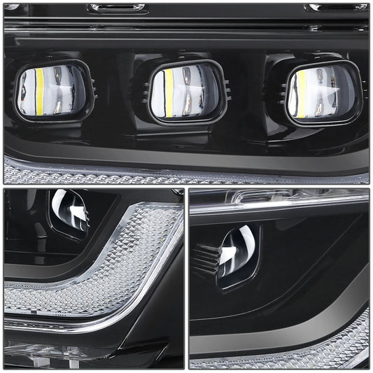 2021-2023 Ford F-150 LED Projector Fog Lights Black