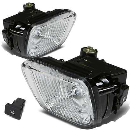 96-98 Honda Civic Fog Lights w/ Switch & H3 Bulb - Clear