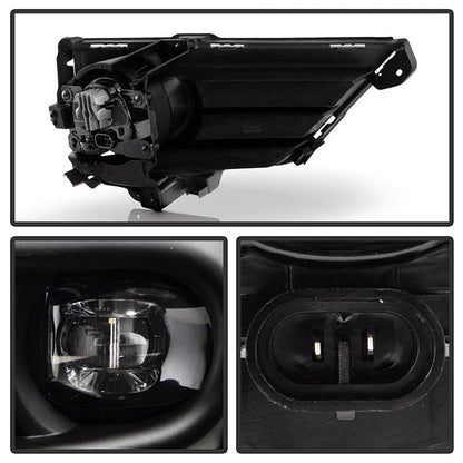 SPYDER 20-22 Honda CRV (Excl Hybrid) OEM Full LED Fog Lights w/Switch - Clear (FL-HCRV20-LED-C) 9051227