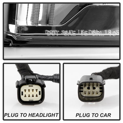 xTune 18-19 Cadillac XTS LED DRL Switch Back w/ Signal Fog Lights w/Cover Chrome FL-JH-CXTS13-LED-C 9946400
