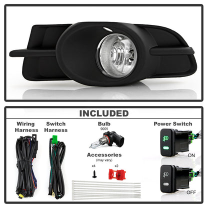 Spyder Mitsubishi Galant 09-12 OEM Fog Lights w/Switch Clear FL-MG09-C 5038494