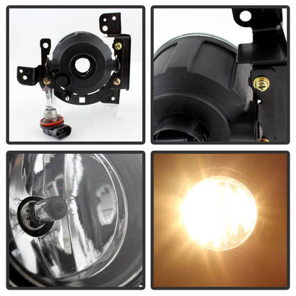 Spyder Mitsubishi Mirage 2014+ OEM Fog Lights w/Switch Clear FL-MM2014-C 5077769