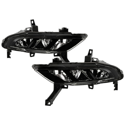 SPYDER 16-18 Nissan Maxima OEM LED Fog Lights w/Switch - Clear (FL-NM2016-C) 9051258