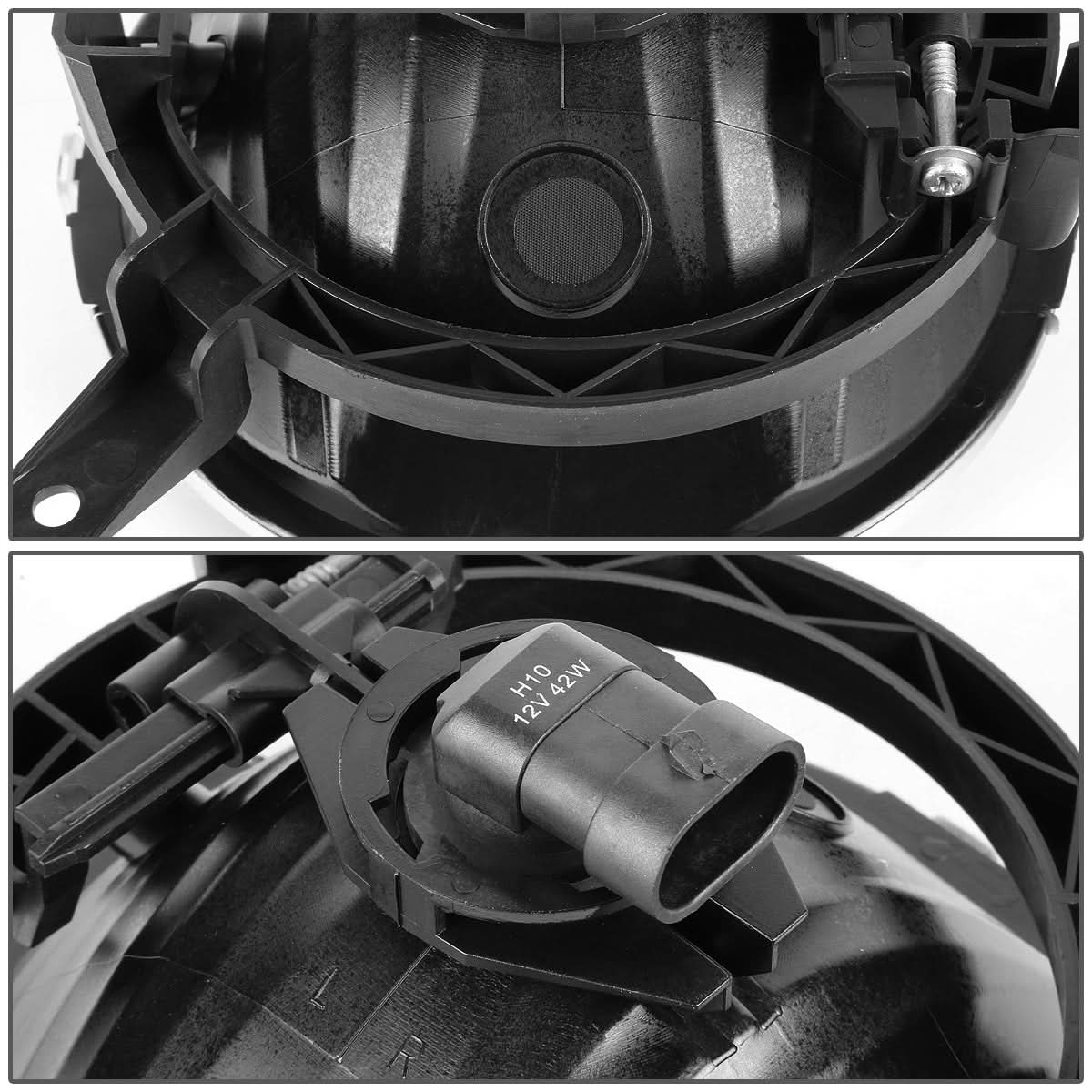 2005-2009 Ford Mustang GT Clear Fog Lights with H10 Bulb