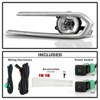 SPYDER 21-23 Toyota Sienna (LE-XLE Models Only) OEM Full LED Fog Lights w/Switch 9051364