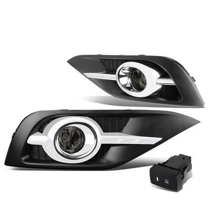 2012-2014 Honda CR-V Fog Lights with Chrome Trim & Switch H11 Bulb