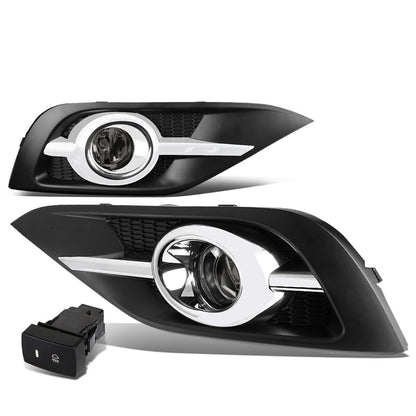 2012-2014 Honda CR-V Fog Lights with Chrome Trim & Switch H11 Bulb