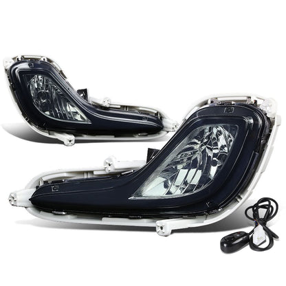 2012-2016 Hyundai Accent 4-Door Fog Lights with Switch - Smoke