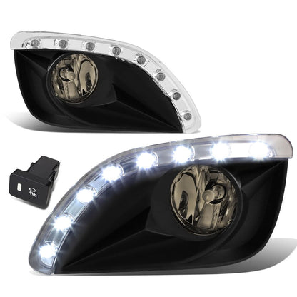 2010-2011 Toyota Camry LED DRL Fog Lights with Switch - Smoke