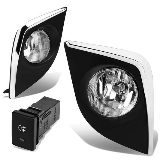 2014-2016 Toyota Corolla Fog Lights w/ Switch & H16 Bulb - Clear