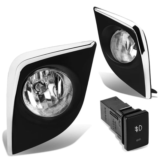 2014-2016 Toyota Corolla Fog Lights w/ Switch & H16 Bulb - Clear
