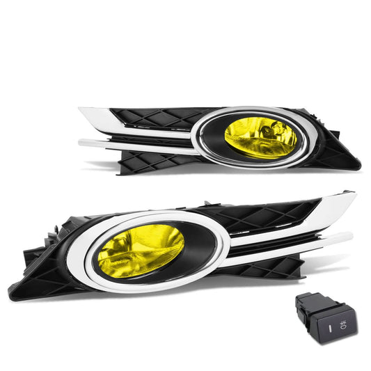 2014-2016 Honda Odyssey Fog Lights with Switch & Bezel H11 Amber
