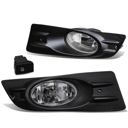 06-07 Honda Accord Coupe Fog Lights with Switch & Bezel - Chrome/Clear
