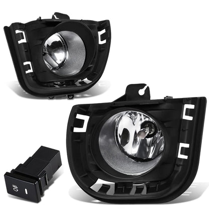 2014-2016 Scion tC Fog Lights with Switch & Bezel - Chrome/Clear